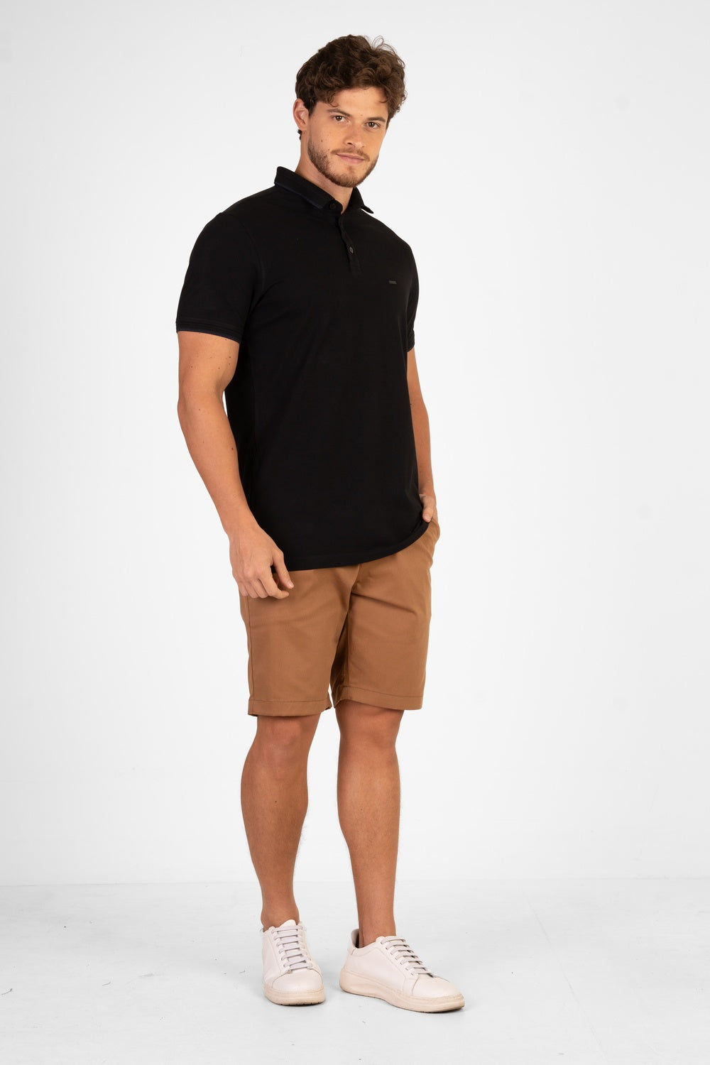 POLO PIQUET COM ELASTANO