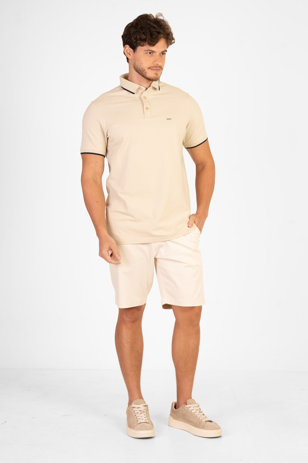 POLO PIQUET COM ELASTANO
