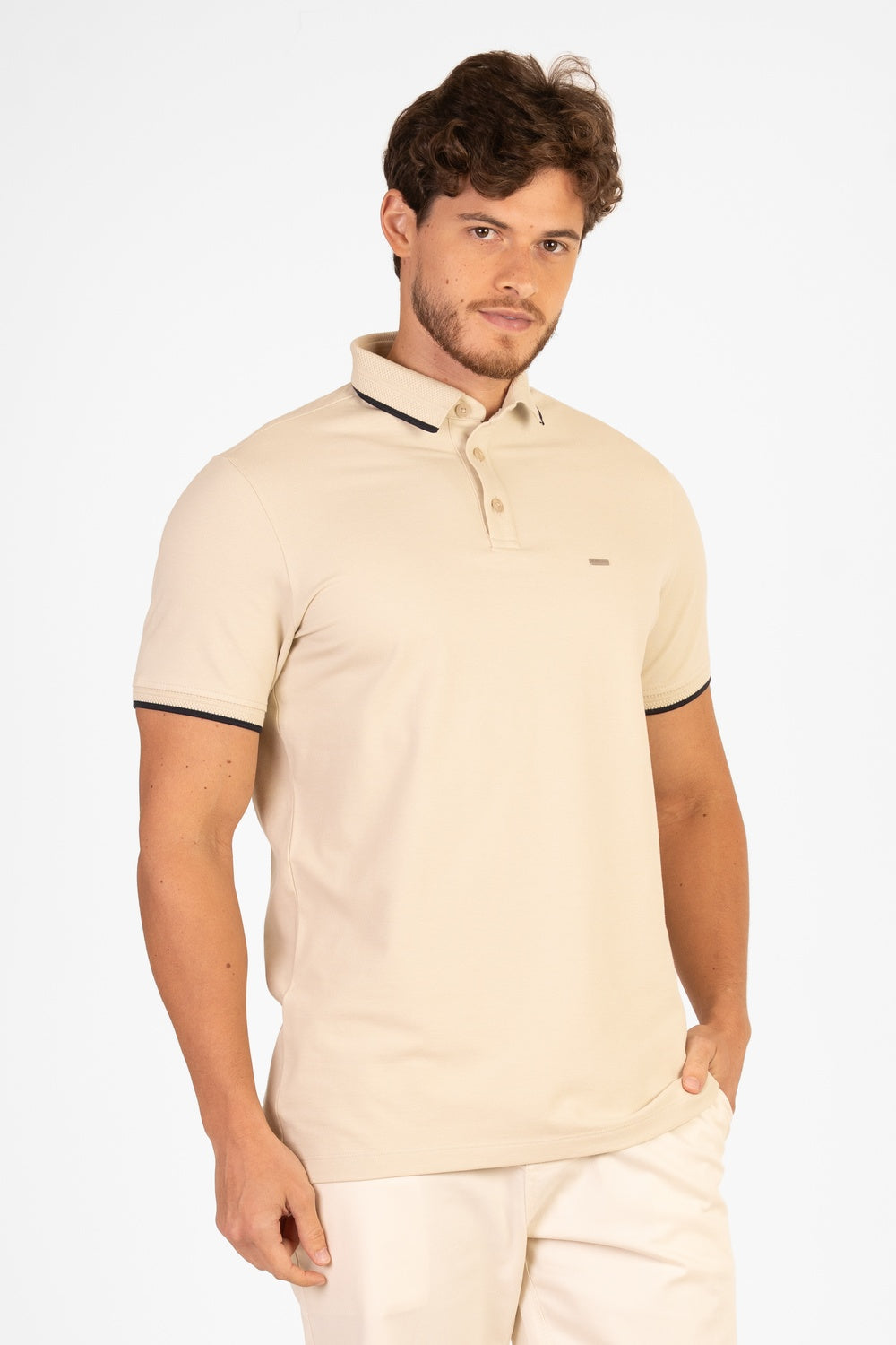 POLO PIQUET COM ELASTANO