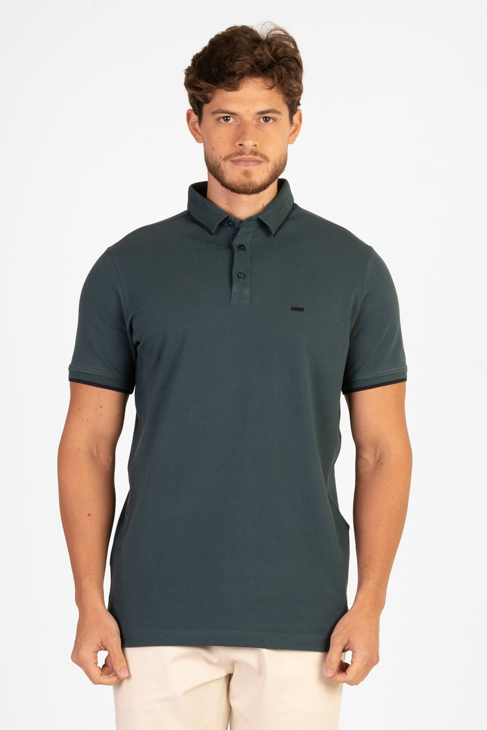 POLO PIQUET COM ELASTANO